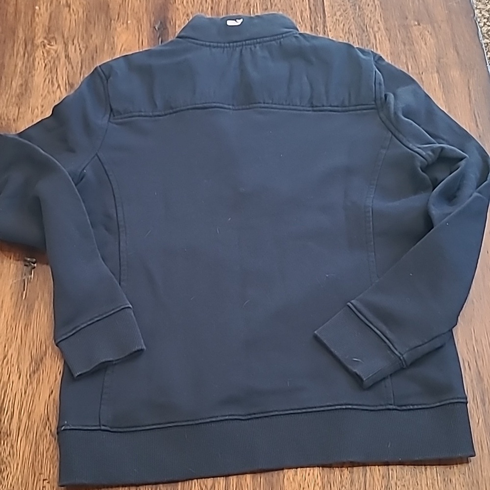 Vineyard Vines Women's Small Navy 1/4 Zip Sweatshirt Neck Lined Long Sleeve - Picture 5 of 6